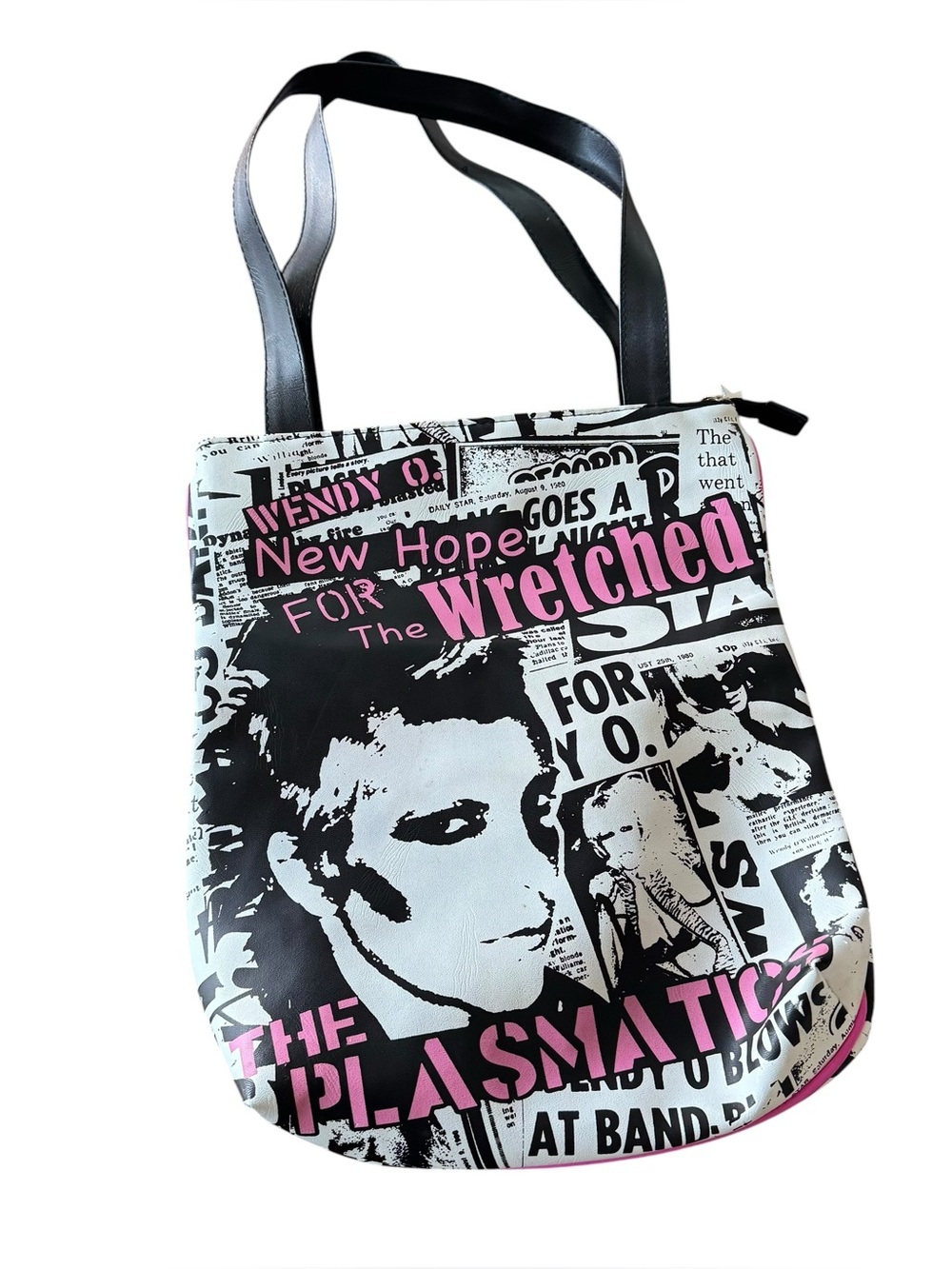 SOURPUSS The Plasmatics Wendy O Tote Bag Rare Punk Goth